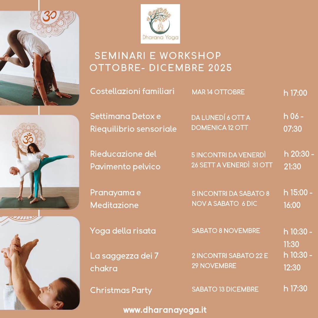 Seminari e Workshop 2025 Dharaa Yoga Montesilvano
